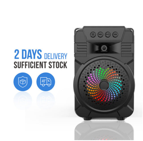 Bluetooth Speaker Outdoor Portable Microphone Card Subwoofer
