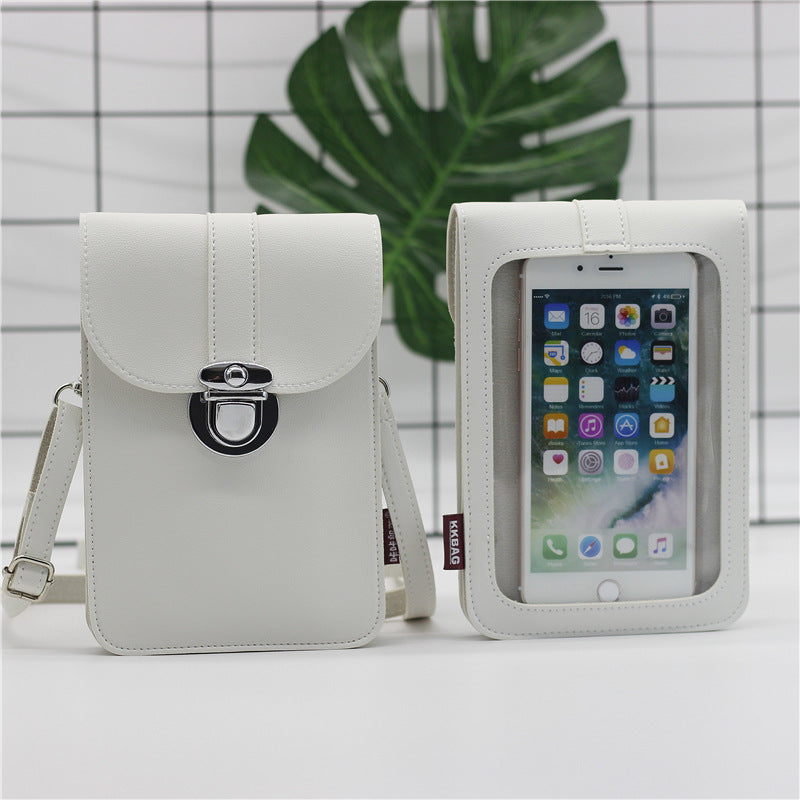 Touch screen mobile phone coin purse