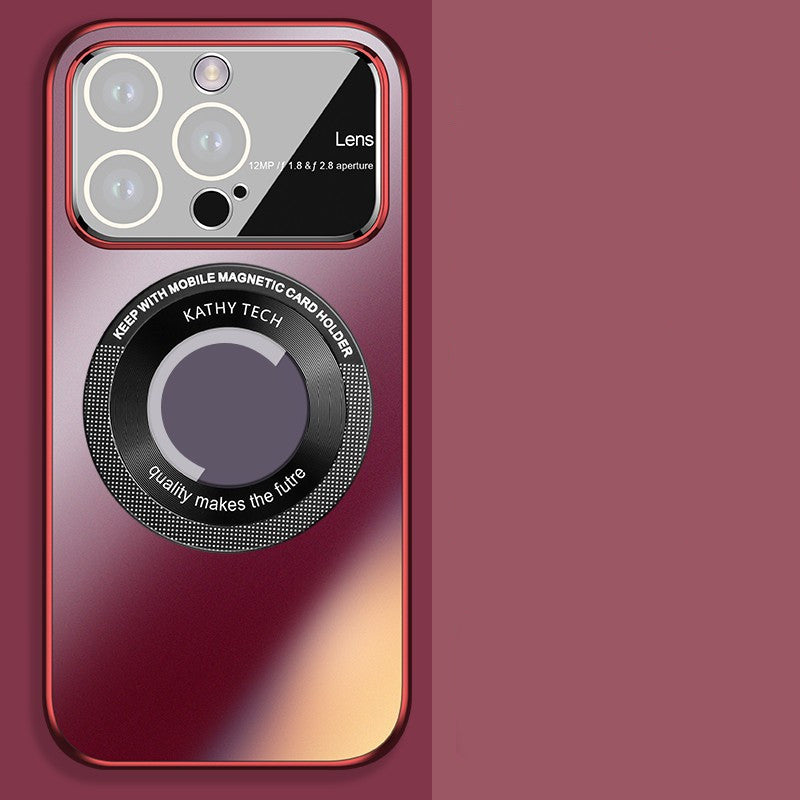 Magnetic Case With Large Window And Mirror Protector