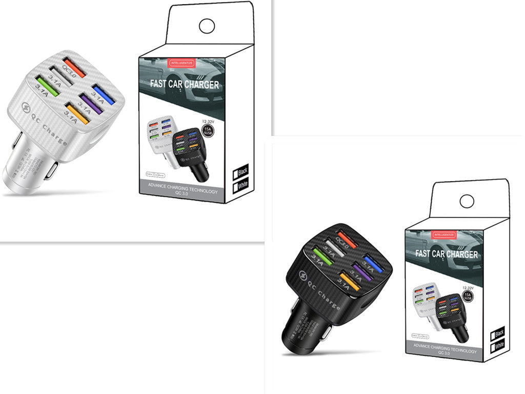 Square Car Charger 5V9V12V Smart