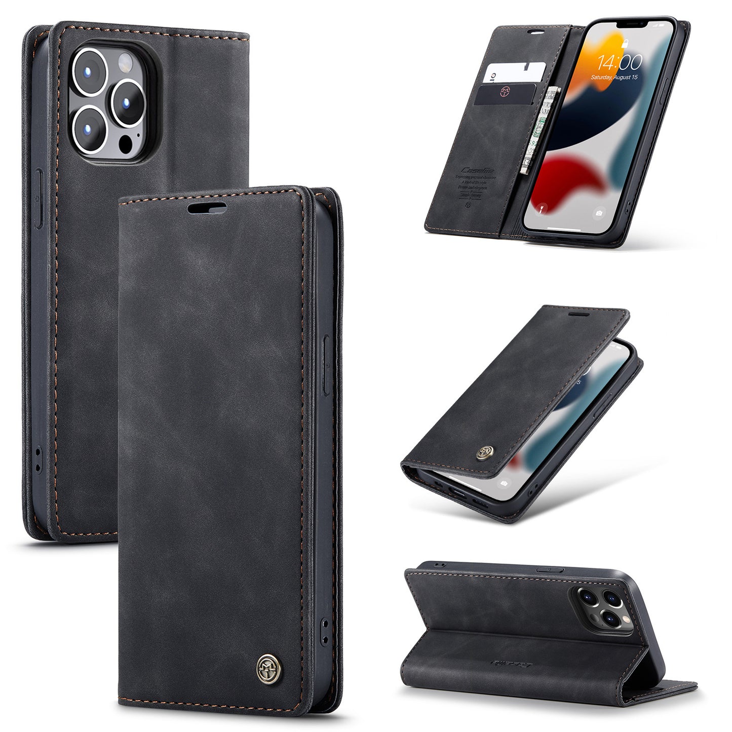 Suitable For New Card-inserting Mobile Phone Leather Case Flip Protective Cover
