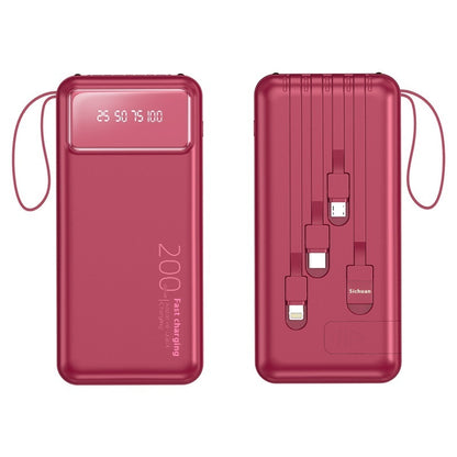 Power Bank With Cable Fast Charge Mini Shared Power Bank