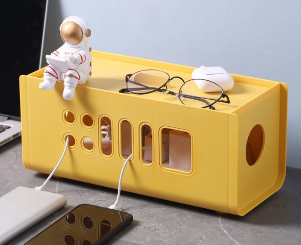 Plastic Plug-in Wire Storage Box, Power Strip, Wire Box, Hub Box, Socket, Charger Storage And Sorting Box