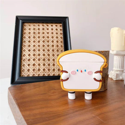 Funny Three-dimensional Standing Cute Bacon Toast  Protective Cover