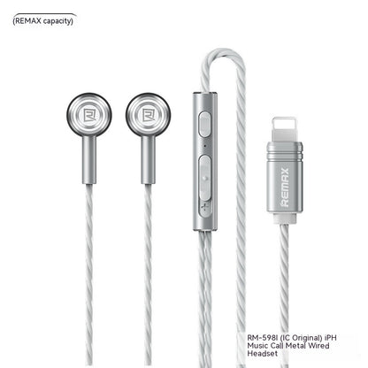 Monster Remax Metal In-Ears Earphone Tws Earbuds Wired Type-C Lightning Round Hole E-Sports Headphones For A Pple H Uawei Xiaomi