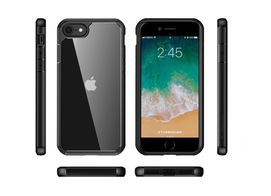 Compatible with Apple , Anti-fall transparent mobile phone case