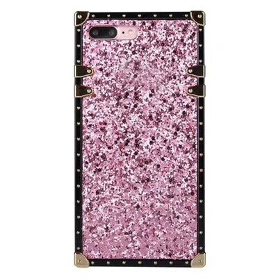 Female noble solid color square phone case