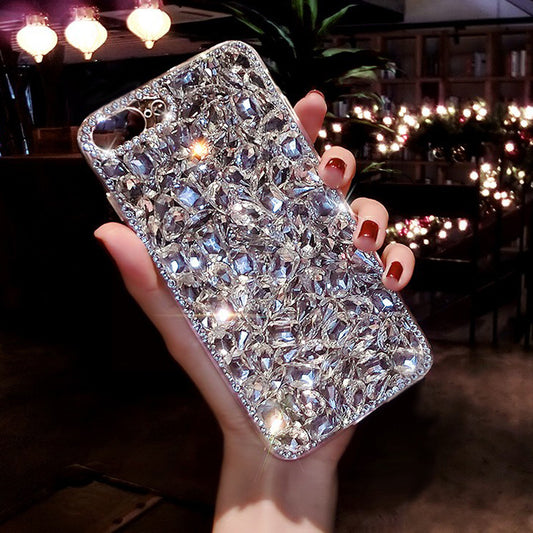 Phone Case New Full Diamond Rhinestone Gem All-inclusive Drop-resistant
