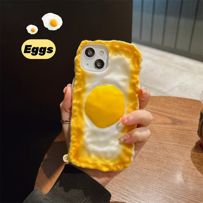 Personalized Poached Egg Strap Mobile Phone Case