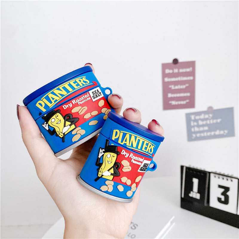 Compatible with Apple, Bluetooth Wireless Headset Box Creative Soft Plastic Case Applicable