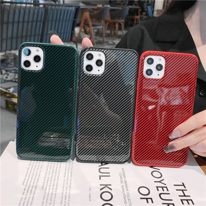 Compatible with Apple , Simple Mobile Phone Case Fiber Pattern