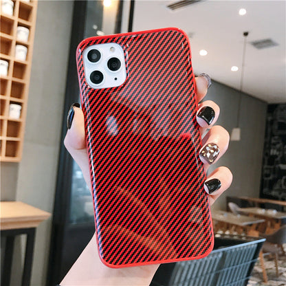 Compatible with Apple , Simple Mobile Phone Case Fiber Pattern