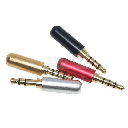 Headphone Stereo Plug Four-Channel Welding Male Head Aux Two-Channel Audio Diy Repair