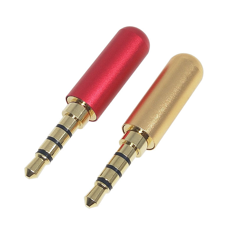 Headphone Stereo Plug Four-Channel Welding Male Head Aux Two-Channel Audio Diy Repair