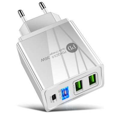 Fast Charge ChQuick Charge Charging Head Smart Qc3.0 Charger Multi-Portrger