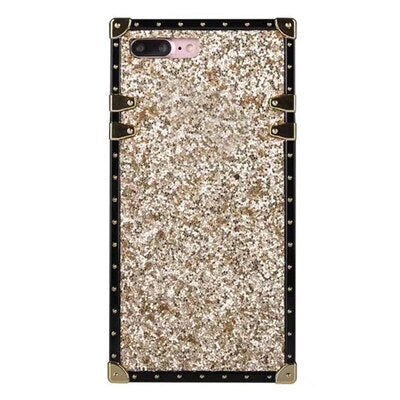 Female noble solid color square phone case