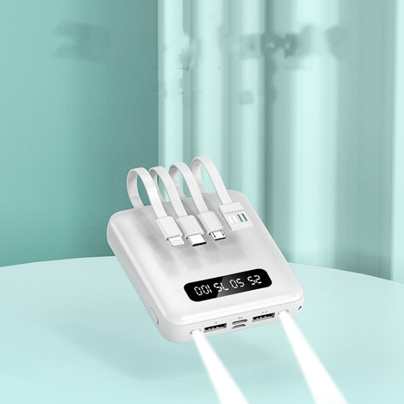 Digital display with cable charger