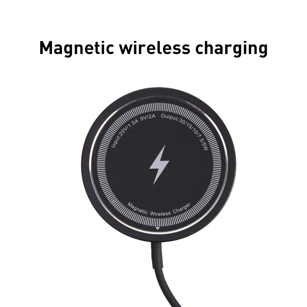15W Metal Casing Magnetic Wireless Charger