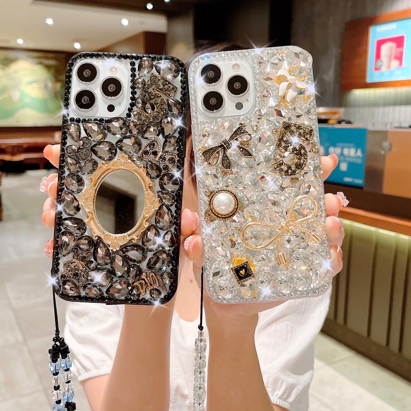 Women's Rhinestone Cover Luxury All-inclusive Protective Case