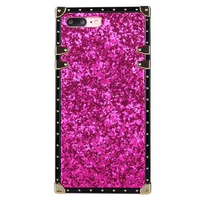 Female noble solid color square phone case