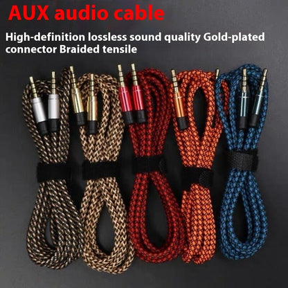 Transfer Woven Nylon Vehicle Live Audio Cable