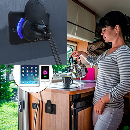 12 Volt Car Recreational Vehicle Car Modification USB Charger
