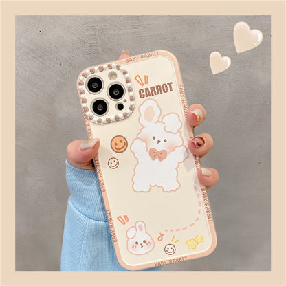 Rabbit Radish Bracket Cartoon Mobile Phone Case