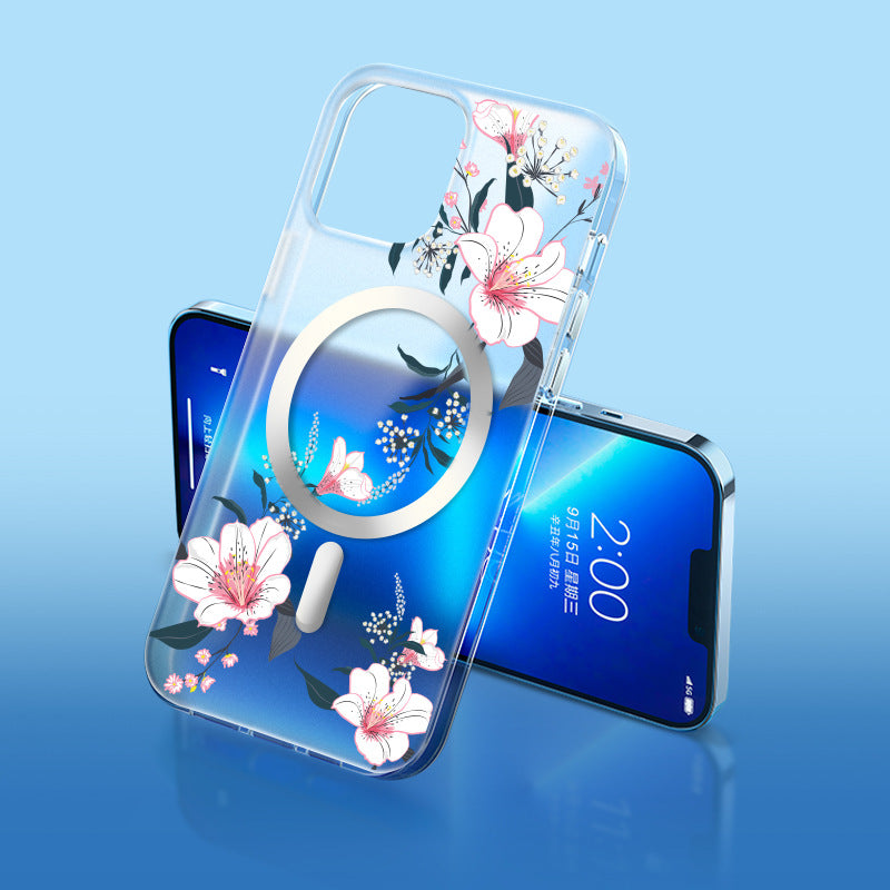 Transparent Magnetic All-inclusive Mobile Phone Case