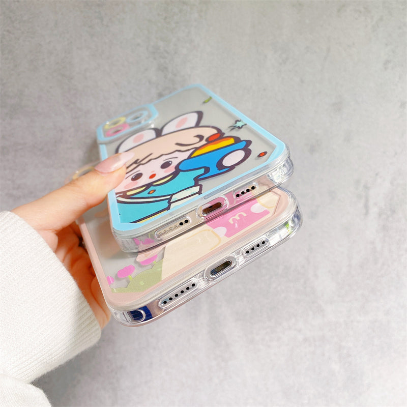 Love Brown Bear Is Suitable For Transparent Soft Shell