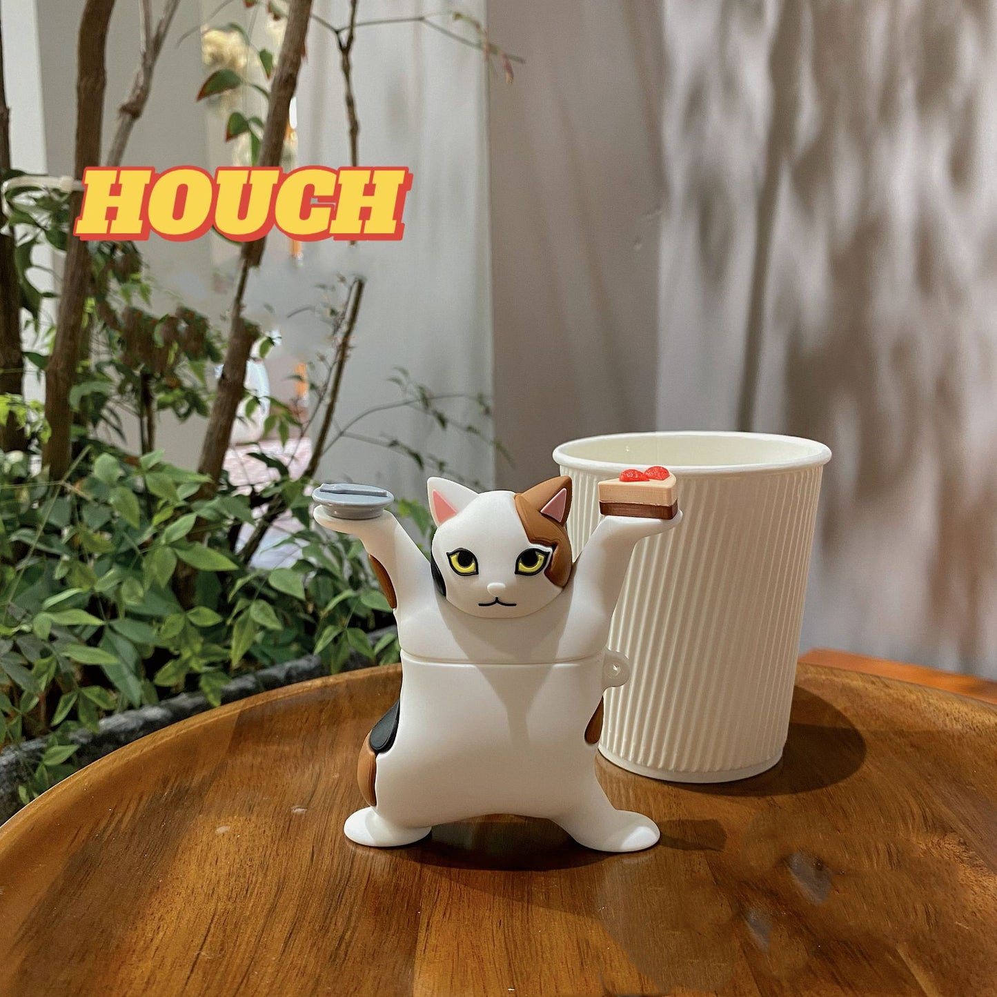 Funny Enchanting Cat Bluetooth Wireless Headphones Creative Silicone Case