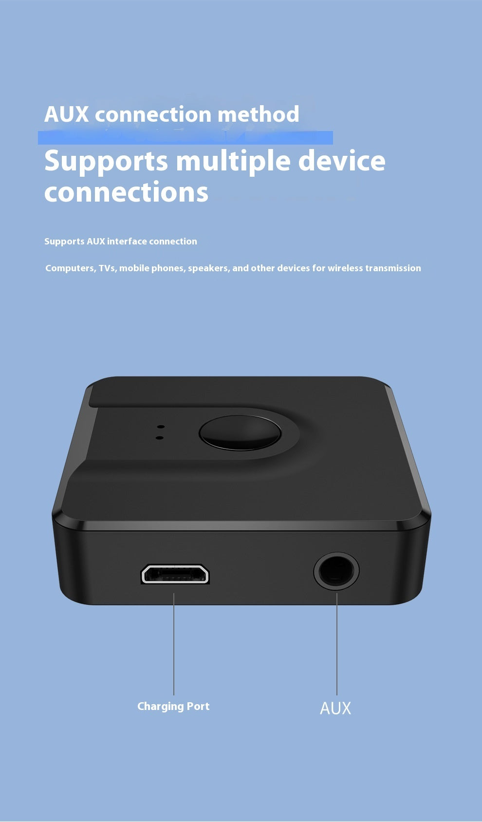 Bluetooth 50 Vehicle-mounted Home Use Audio Receiving And Transmitting Adapter