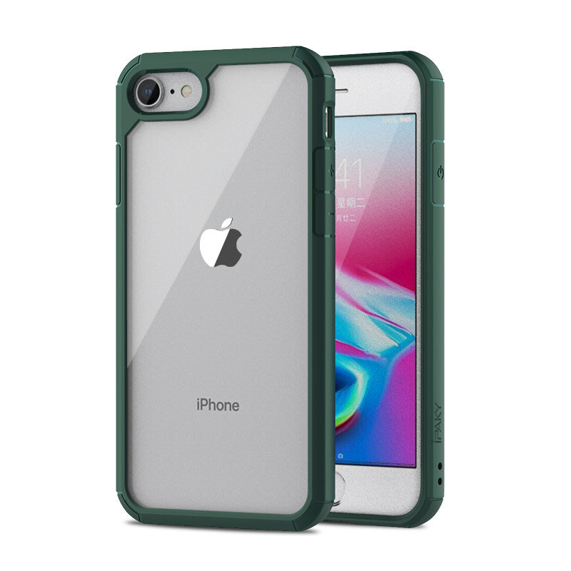 Compatible with Apple , Anti-fall transparent mobile phone case