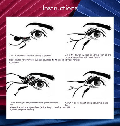 Magnetic 3D Magnetic Eyelash Natural Curling Super Soft