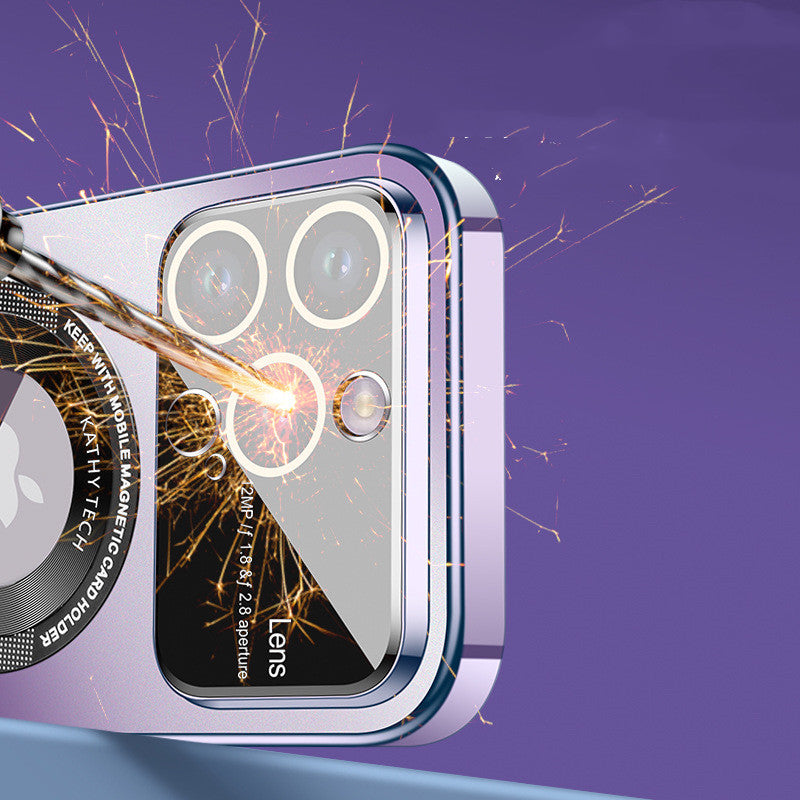 Magnetic Case With Large Window And Mirror Protector