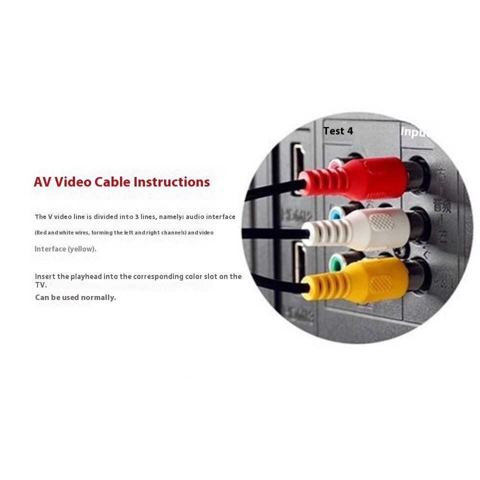 TV Set-top Box Cable Speakers One Minute Three Audio Cable Lotus Head Video Cable