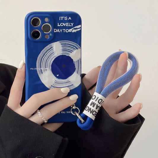 Personality Klein Blue CD Anti-drop Phone Case