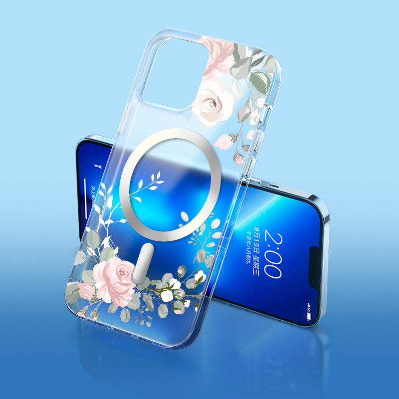 Transparent Magnetic All-inclusive Mobile Phone Case