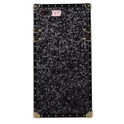 Female noble solid color square phone case