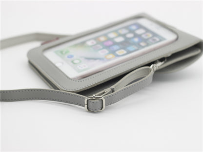 Touch screen mobile phone coin purse