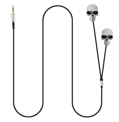 MYMY in-ear skull headphones color metal bones Devil Christmas earplugs Amazon WISH special