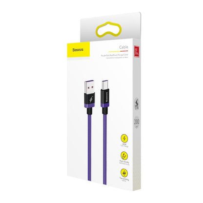 Purple Gold Red Flash Charging Data Cable