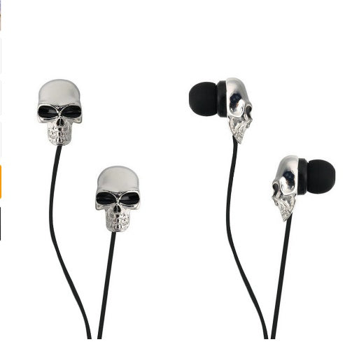 MYMY in-ear skull headphones color metal bones Devil Christmas earplugs Amazon WISH special
