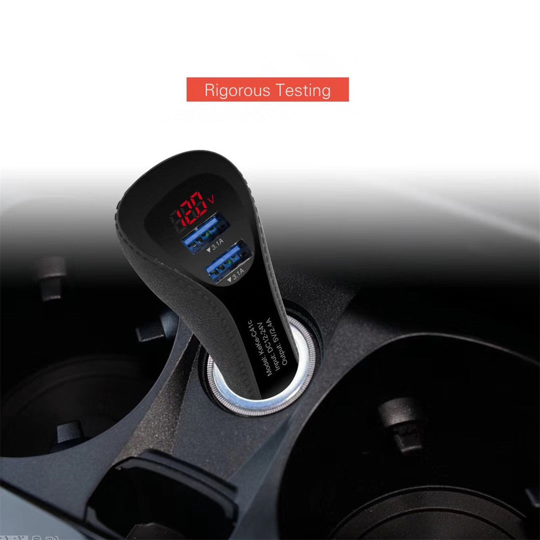 Multifunctional Digital Display Car Charger Dual USB Interface New Car Charger Cellphone Car Charger Car Charger Display Voltage And Current