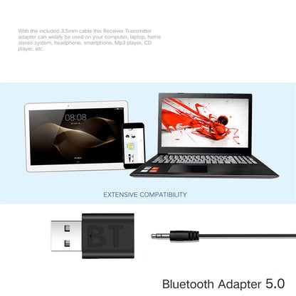 Bluetooth 5.0 Audio Receiver Transmitter Two-In-One Bluetooth Adapter Car Speaker Computer TV Transmitter