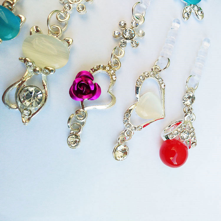 Mobile phone dust plug universal pendant