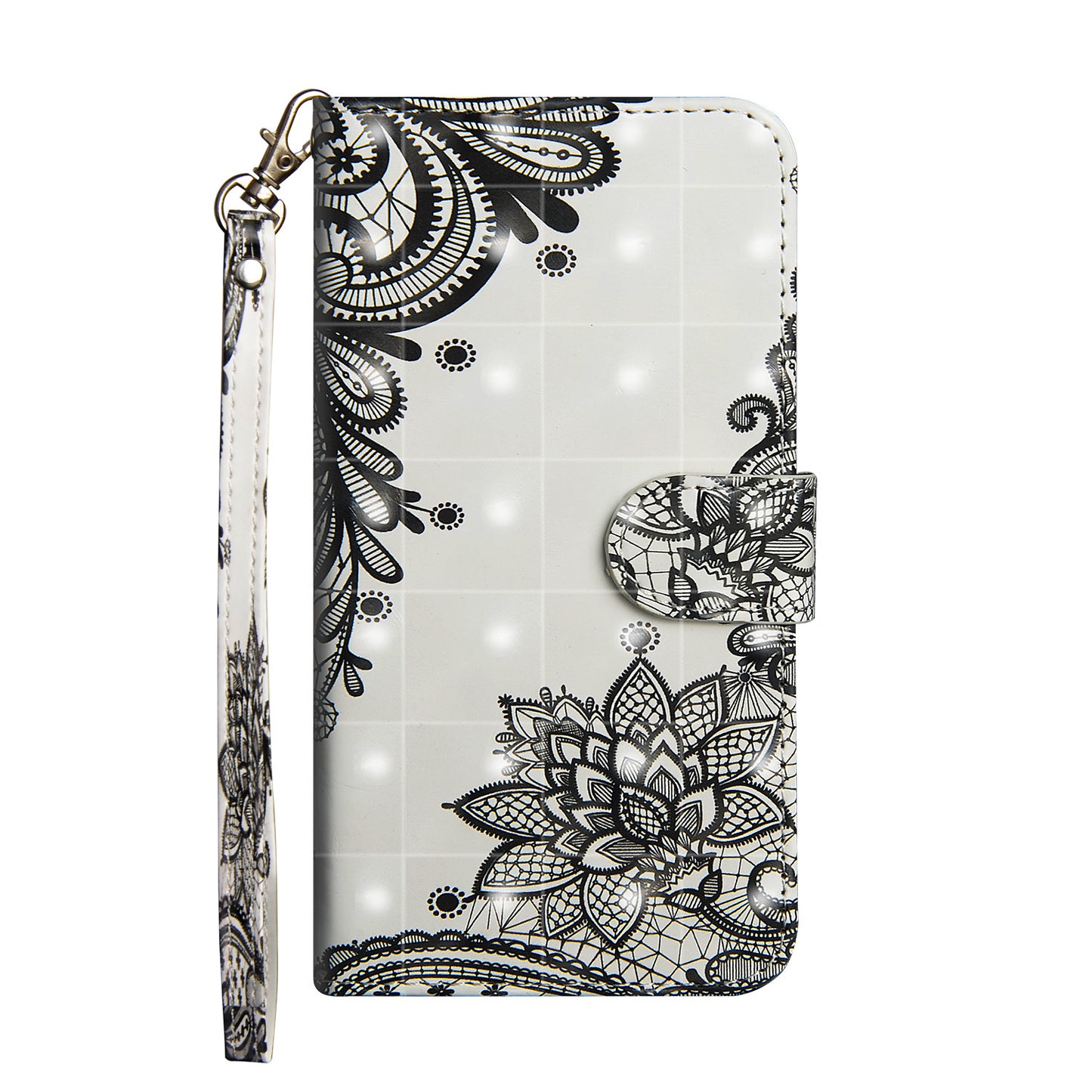 Card Flip Wallet Painted 3D Leather Phone Case
