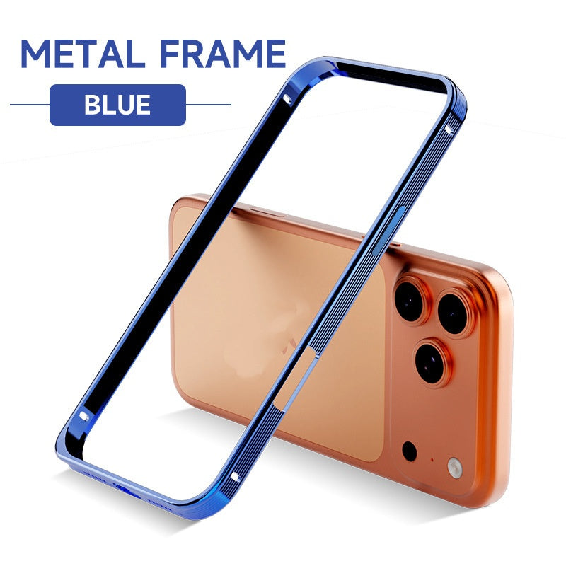Ultra-thin Metal Texture Seahorse Buckle Aluminum Alloy Frame Phone Case