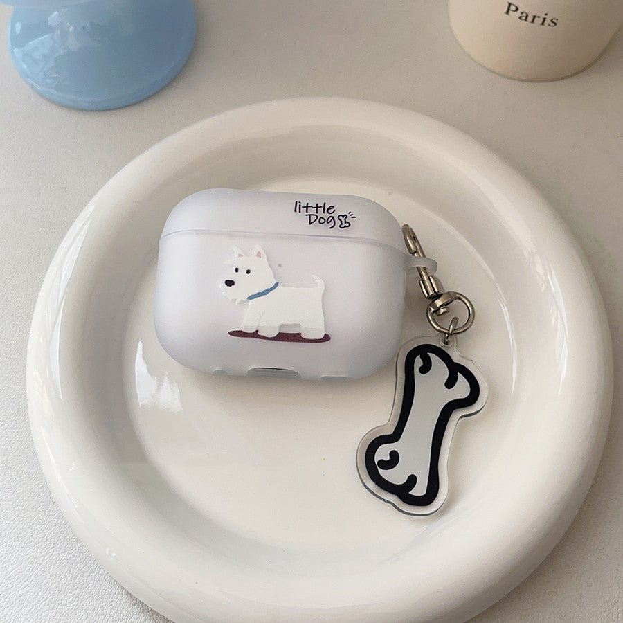 Cute Western Highland Earphone Protective Case Silicone Soft Creative