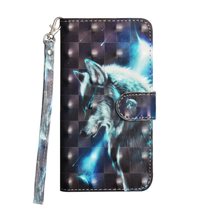 Card Flip Wallet Painted 3D Leather Phone Case