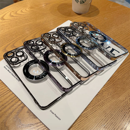 Magnifier Leakage Label Magnetic Suction Phone Case